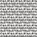 Forest Friends Mural Wallpaper —Whimsical Sketch Illustration Mural Wallpaper - room preview 02