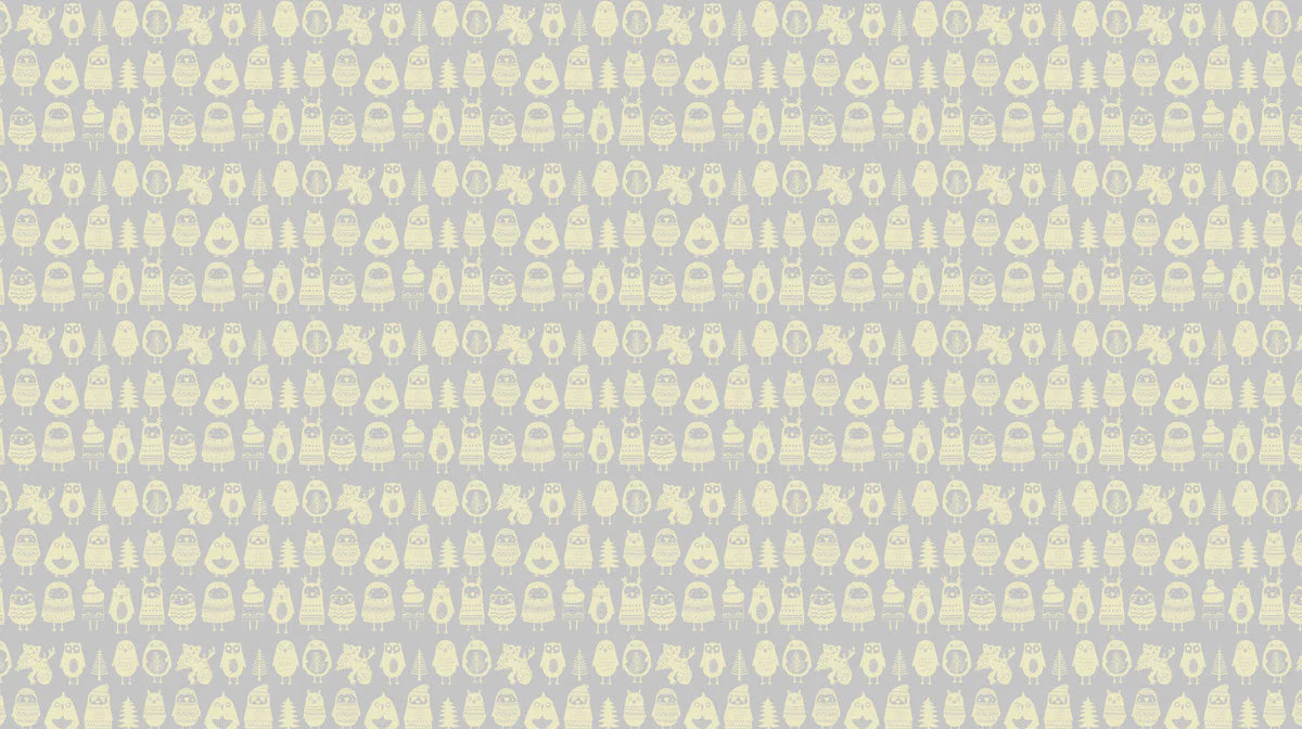 Forest Friends Animal Mural Wallpaper —Whimsical Sketch Design Mural Wallpaper - room preview 02