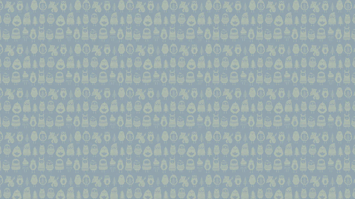 Forest Friends Mural Wallpaper —Whimsical Woodland Pattern Mural Wallpaper - room preview 02