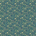 Meadow Bloom Floral Mural Wallpaper — Moody Botanical Print Mural Wallpaper - room preview 02