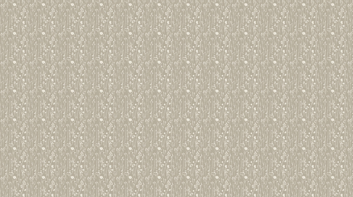 Meadow Grass Mural Wallpaper — Subtle Botanical Wall Art Mural Wallpaper - room preview 02