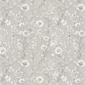 Field Daisy Floral Mural Wallpaper — Soft Botanical Design Mural Wallpaper - room preview 02