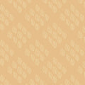 Minimalist Leaf Pattern Mural Wallpaper — Soft Ochre and White Mural Wallpaper - room preview 02