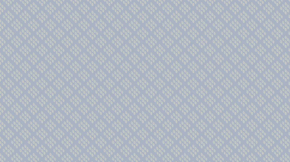 Dainty Leaf Pattern Mural Wallpaper — Minimalist Soft Blue Mural Wallpaper - room preview 02