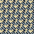 Art Deco Geometric Arches Mural Wallpaper in Navy and Gold Mural Wallpaper - room preview 02