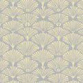 Ginkgo Fan Leaf Mural Wallpaper — Modern Botanical Print Mural Wallpaper - room preview 02