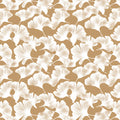 Ginkgo Leaf Botanical Mural Wallpaper — Warm Earthy Pattern Mural Wallpaper - room preview 02
