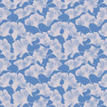 Ginkgo Leaf Pattern Mural Wallpaper — Soft Blue Botanical Print Mural Wallpaper - room preview 02