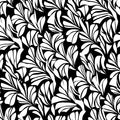 Monochrome Floral Petal Mural Wallpaper — High Contrast Art Mural Wallpaper - room preview 02