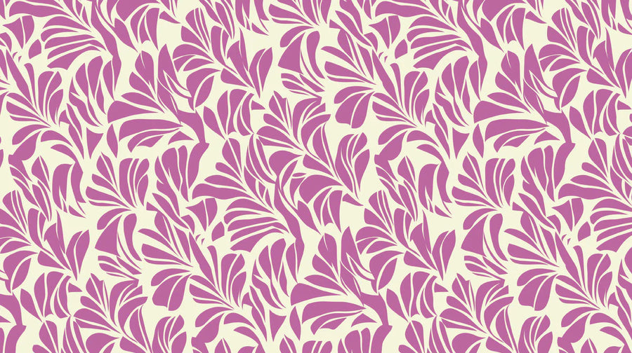 Botanical Wallpaper Mural – Leaf & Plant Wall Mural – Lavender Leaf Abstract — Soft Botanical Design printable artwork