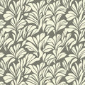 Abstract Leaf Botanical Mural Wallpaper — Earthy Sage and Cream Mural Wallpaper - room preview 02