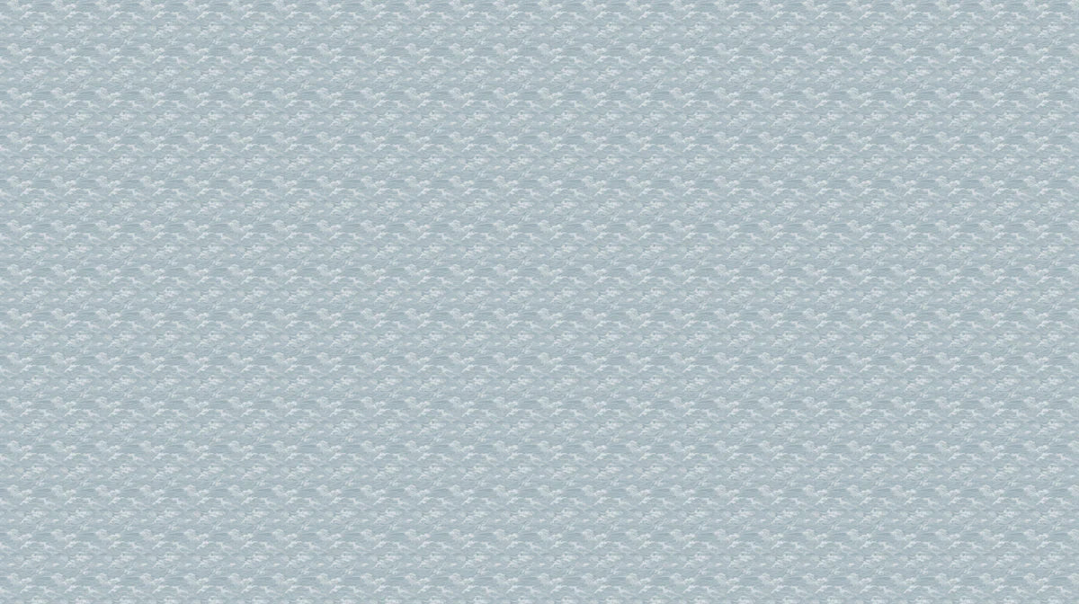 Cloudscape Mural Wallpaper — Soft Dusty Blue Minimalist Design Mural Wallpaper - room preview 02