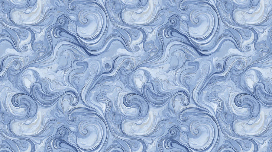 Wandbild Tapete Marmor Cerulean Swirl – Flüssige moderne Kunst Wandbild Tapete printable artwork