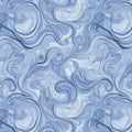 Cerulean Swirl Marble Mural Wallpaper — Fluid Modern Art Mural Wallpaper - room preview 02
