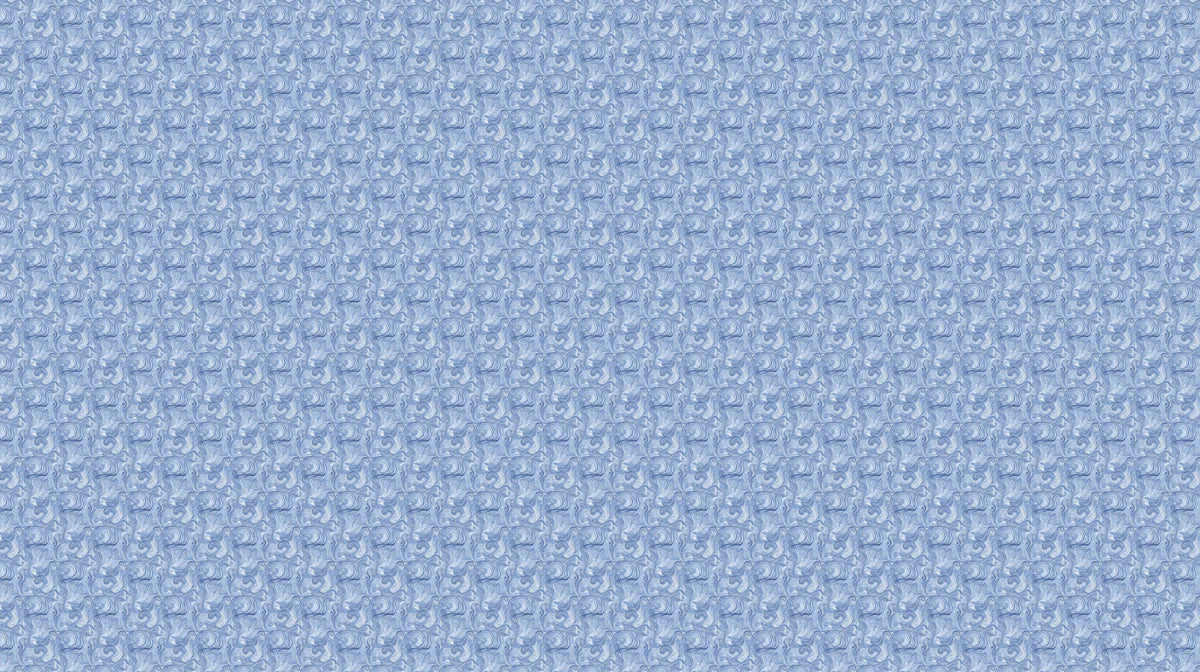 Cerulean Swirl Mural Wallpaper — Fine Fluid Art Pattern Mural Wallpaper - room preview 02