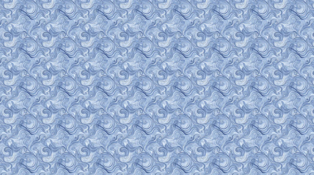 Ocean Swirl Mural Wallpaper — Fluid Marble Waves Design Mural Wallpaper - room preview 02