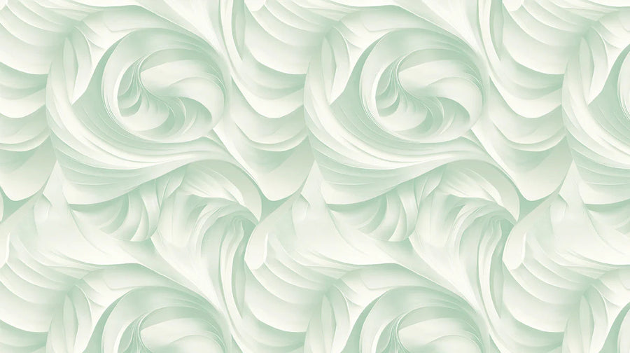Mint Dreamwave Wandgemälde – Flüssige abstrakte Wirbel Wandtapete printable artwork