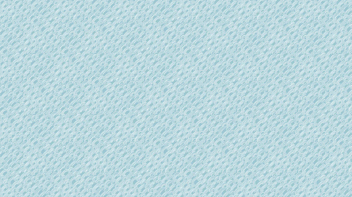 Seigaiha Wave Mural Wallpaper — Calm Blue Japanese Pattern Mural Wallpaper - room preview 02