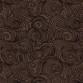 Abstract Swirl Mural Wallpaper — Dark Brown and Charcoal Lines Mural Wallpaper - room preview 02