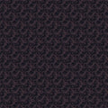 Midnight Plum Botanical Mural Wallpaper — Dark Floral Wave Motif Mural Wallpaper - room preview 02