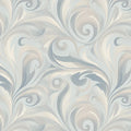 Marbled Swirl Mural Wallpaper — Soft Blue and Cream Pattern Mural Wallpaper - room preview 02