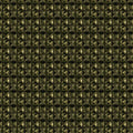 Pyramid Grid Mural Wallpaper in Deep Olive and Gold Mural Wallpaper - room preview 02