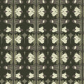 Art Nouveau Floral Mural Wallpaper — Olive and Cream Botanical Mural Wallpaper - room preview 02