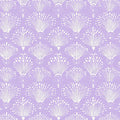 Starburst Floral Mural Wallpaper — Whimsical Lavender Pattern Mural Wallpaper - room preview 02