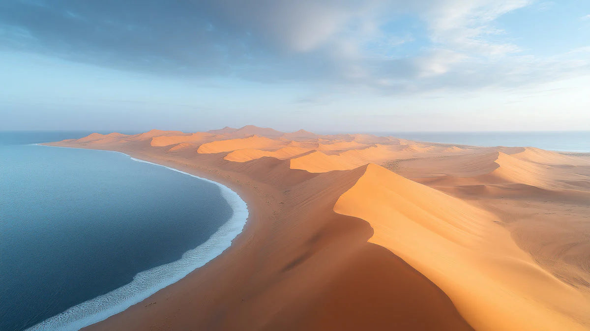 Coastal Desert Fusion Mural Wallpaper Unique Natural Decoration Mural Wallpaper - room preview 02