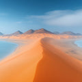 Desert Dune Coastal Landscape Mural Wallpaper — Horizon View Mural Wallpaper - room preview 02