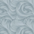 Fluid Swirl Mural Wallpaper — Minimalist Monochrome Blue Mural Wallpaper - room preview 02