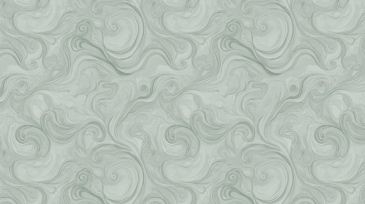 Whispering Sage Marble Mural Wallpaper — Soft Fluid Abstract Mural Wallpaper - room preview 02
