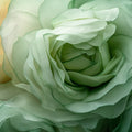 Ethereal Layered Floral Mural Wallpaper in Sage and Soft Ochre Mural Wallpaper - room preview 02