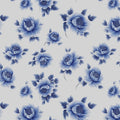 Indigo Peony Blossom Mural Wallpaper — Classic Floral Art Mural Wallpaper - room preview 02