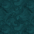 Deep Emerald Swirl Mural Wallpaper — Moody Fluid Abstract Pattern Mural Wallpaper - room preview 02
