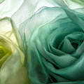 Ethereal Green Floral Mural Wallpaper — Soft Fabric Texture Design Mural Wallpaper - room preview 02