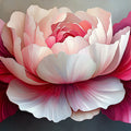 Oversized Peony Bloom Mural Wallpaper — Vibrant Floral Art Mural Wallpaper - room preview 02