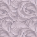 Abstract Swirl Mural Wallpaper in Pale Lilac — Soft Modern Style Mural Wallpaper - room preview 02