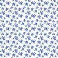 Chinoiserie Blue Rose Mural Wallpaper — Classic Floral Design Mural Wallpaper - room preview 02