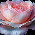 Large Rose Bloom Mural Wallpaper — Dramatic Botanical Wall Art Mural Wallpaper - room preview 02