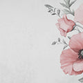 Minimalist Pink Peony Mural Wallpaper — Elegant Sketch Illustration Mural Wallpaper - room preview 02