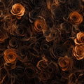 Gothic Rose Mural Wallpaper — Dark Floral Botanical Art Mural Wallpaper - room preview 02