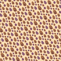 Autumn Pinecone Botanical Mural Wallpaper in Warm Blush and Plum Mural Wallpaper - room preview 02