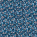 Misty Petal Field Mural Wallpaper — Densely Layered Floral Pattern Mural Wallpaper - room preview 02