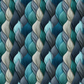Braided Leaf Layers Mural Wallpaper — Teal and Cool Gray Tones Mural Wallpaper - room preview 02