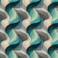 Intertwining Woven Braids Mural Wallpaper in Teal and Gray Mural Wallpaper - room preview 02