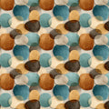 Abstract Overlapping Rings Mural Wallpaper in Earthy Tones Mural Wallpaper - room preview 02