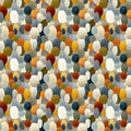 Abstract Pebble Path Mural Wallpaper — Earthy Multi-Tone Design Mural Wallpaper - room preview 02