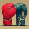 Vintage Boxing Gloves Mural Wallpaper — Sport Heritage Aesthetic Mural Wallpaper - room preview 02