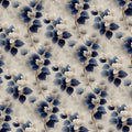 Diagonal Leaf Branch Mural Wallpaper in Navy and Soft Cream Mural Wallpaper - room preview 02